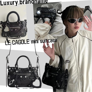 บาเลนเซียก้า Balenciaga NEO CAGOLE กระเป๋าโท้ตใบเล็ก /สุภาพสตรี/กระเป๋าสะพายข้าง/รูปแบบใหม่