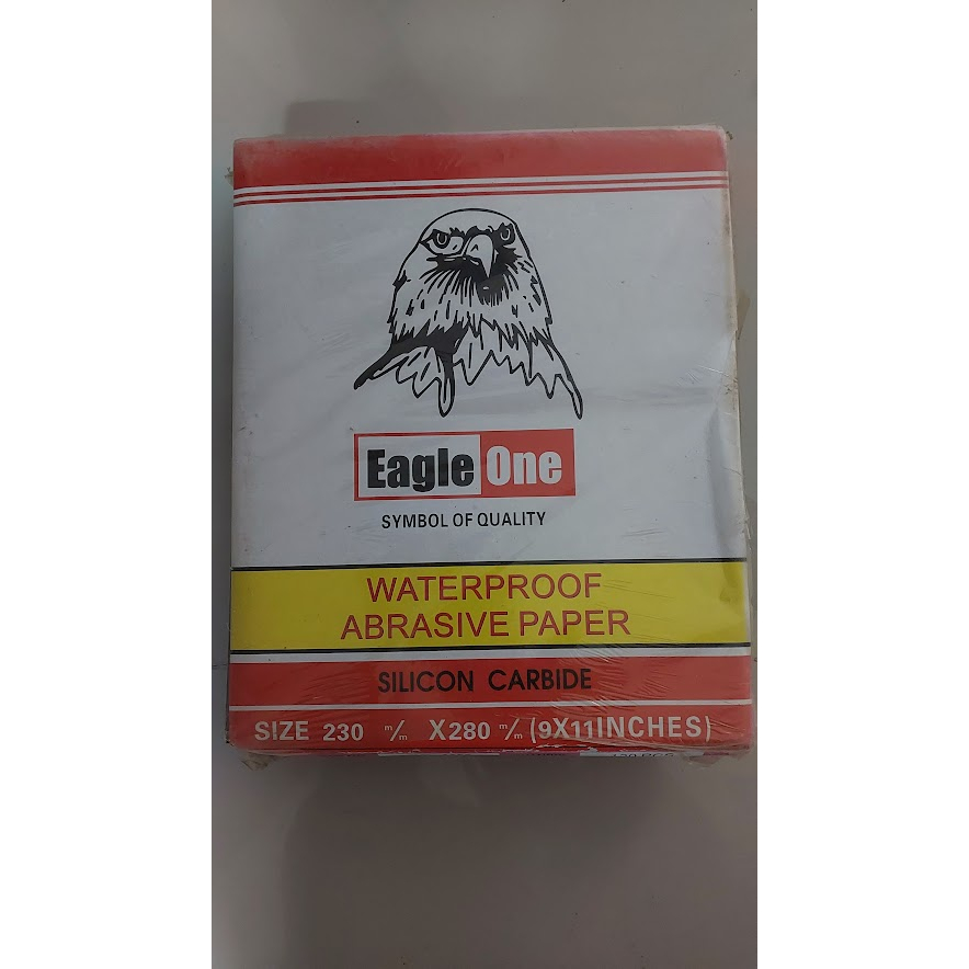 กระดาษทราย ยี่ห้อ EAGLE ONE เบอร์ 100 กระดาษทรายน้ำ กระดาษทรายขัดเหล็ก EAGLE ONE Water Proof Abrasiv