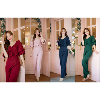 JS67-2 Lalabuy Jumsuit jumpsuit จั้มสูทขายาว