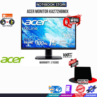 [ผ่อน 0% 10 ด.][รับเพิ่ม! แผ่นรองเม้าส์]ACER MONITOR KA272Hbmix/ประกัน3 Y