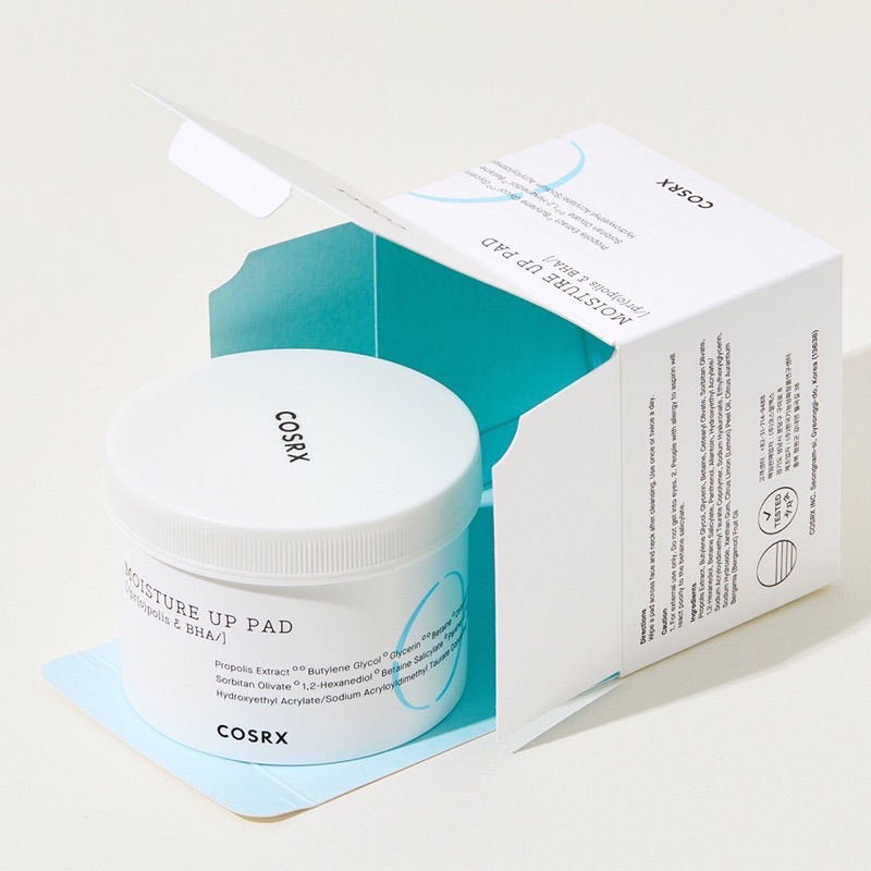 แผ่นทำความสะอาดผิวหน้าCOSRX One Step Original , Moisture Up,Green Hero Calming Clear Pad 70 Pads