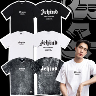 BEHIND เสื้อยืด แขนสั้น “ OVERTHINKING “ แนวสตรีท Oversize เ…