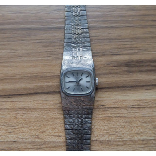 Vintage Tissot "Stylist Lady Watch 1970s Size 16mm สีเงิน มือสอง ของแท้