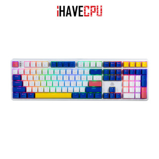 iHAVECPU KEYBOARD (คีย์บอร์ด) EGA TYPE CMK3 WHITE (RED SWITCH ) EN/TH