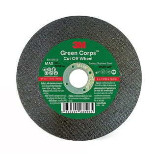 GREEN CORPS ของแท้!! ใบตัดเหล็ก 3M ขนาด 4 นิ้ว หนา 1.2มม ตัดเร็ว เส้นใยละเอียด ตามมาตรฐาน USA ราคาช่วงแนะนำ