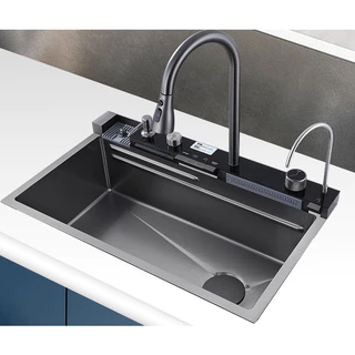 S-FLO Smart Sink อ่างล้างจาน | SM01s มีหลายขนาด (สามารถเลือกแผงก๊อกได้)