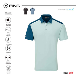 PING MACK  POLO  PING MENS POLO เสื้อกอล์ฟผู้ชาย  เสื้อกีฬากอล์ฟผู้ชาย  เสื้อกีฬาผู้ชาย