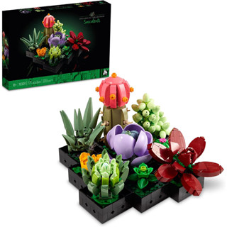 ⚡ส่งภายใน48ชม⚡Succulents building block model gift assembly toy-