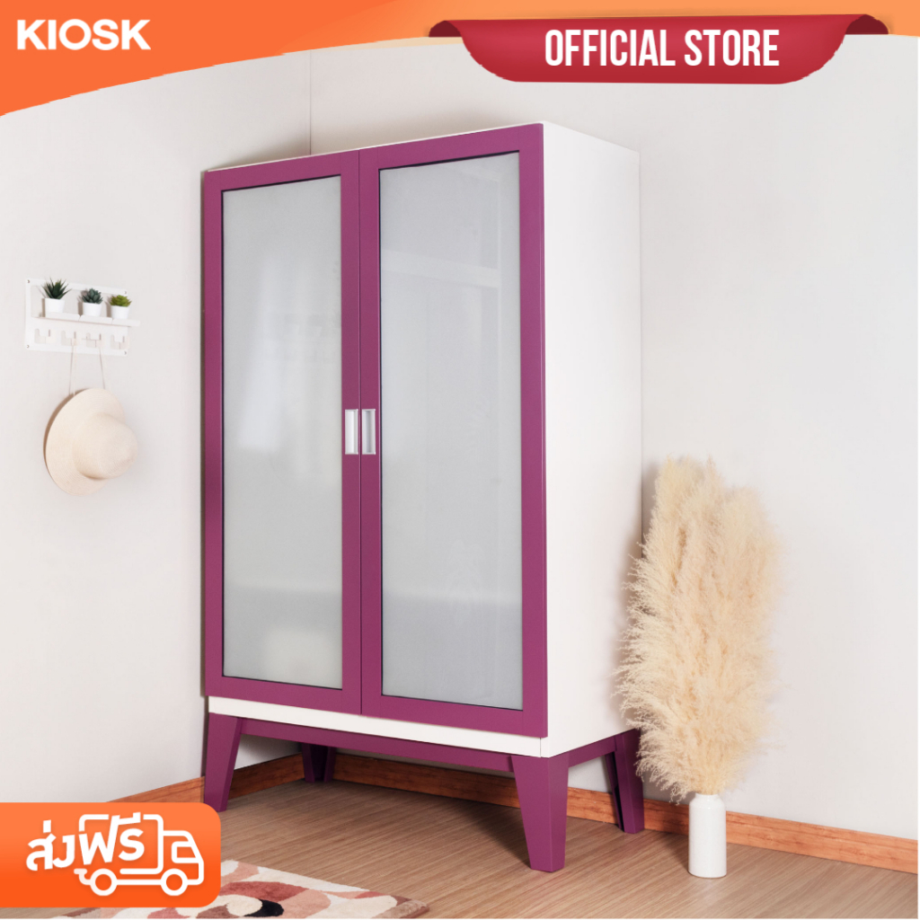 [จัดส่งพร้อมติดตั้งฟรี] KIOSK ตู้เสื้อผ้า รุ่น Ropa บานเปิด