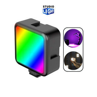 Ulanzi  VL49 ไฟติดหัวกล้อง mini (RGB 360 สี) Light Rechargable มาพร้อมแบตเตอรี่ในตัว