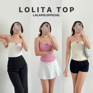 Lalapis | LOLITA TUBE TOP🎀 เสื้อเกาะอกแต่งโบว์