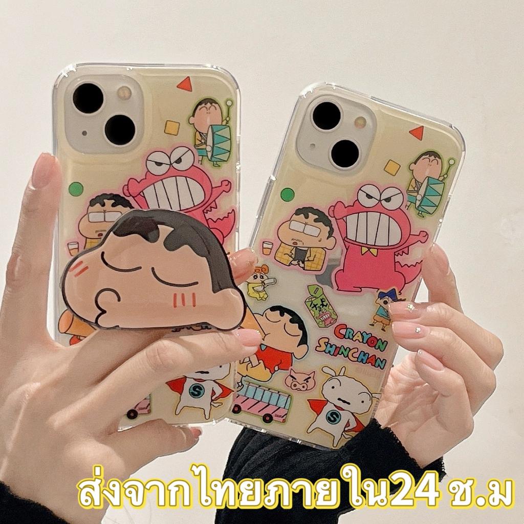 ส่งจากไทยใน24ชม. เคสไอโฟน 14 13 12 11 Pro Max เคส for iPhone 11 การ์ตูน griptok พกง่ายๆ การป้องกันการตก Case