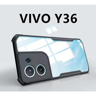 เคสขอบนิ่มหลังใสแข็ง Case Vivo Y36 เคสขอบดำ เคสกันกระแทก PC+TPU เคสมือถือ vivo y36