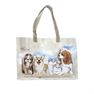 [สินค้าพรีเมี่ยมแจกฟรี]  กระเป๋าใส Felina Canino ใบใหญ่ คละสี