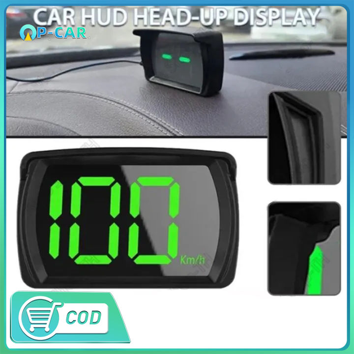 ไมล์วัดความเร็วดิจิตอล GPS HUD จอแสดงความเร็ว มาตรวัดความเร็ว HD LED สำหรับรถบรรทุก รถยนต์ รถจักรยานยนต์ รถจักรยาน
