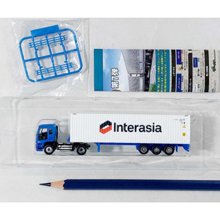 Pre-Owned item N Gauge Tomytec 1/150 ❄️ TS-1 Container tracking INTERASIA Truck สินค้ามือ 2 Lot ญี่ปุ่น กล่องไม่สวย