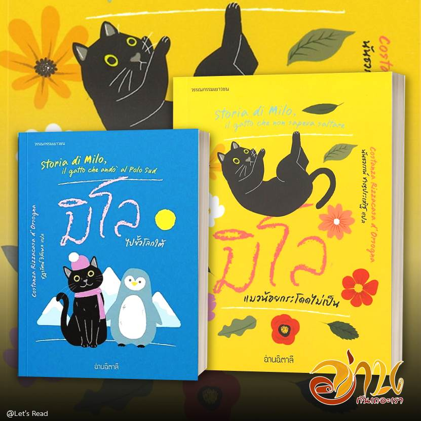 หนังสือ มิโล แมวน้อยกระโดดไม่เป็น / มิโลไปขั้วโลกใต้ (ปกอ่อน) หนังสือวรรณกรรมเยาวชน สนพ.อ่านอิตาลี #อ่านกันเถอะเรา