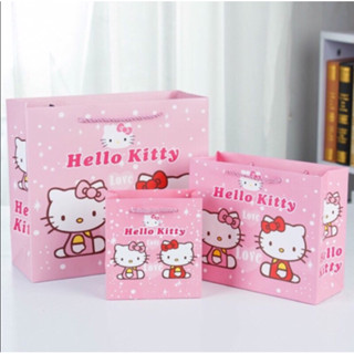 ถุงกระดาษช้อปปิ้งคิตตี้  ถุงของขวัญ hello kitty