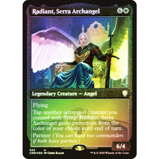 [MTG] Radiant, Serra Archangel (Foil Etched) [CMR] [WHITE] [UNCOM] [FOIL] [ENG] (การ์ดเมจิค / Magic the Gathering)