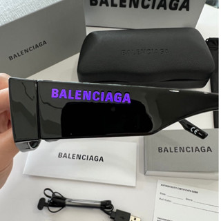 แว่นกันแดด Balenciaga รุ่นLED เปิด/ปิด ปรับเปลี่ยนสีไฟได้ สินค้าใหม่ ของแท้100% รับประกัน1ปีพร้อมอุปกรณ์ครบset