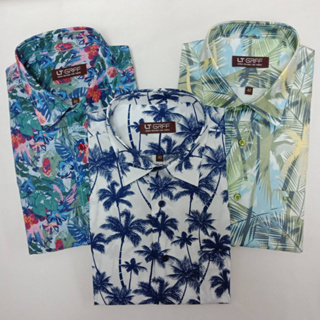 LT.GRFF เสื้อเชิ้ต แขนสั้นผู้ชาย ทรง Basic ไม่เข้ารูป ชายเสื…