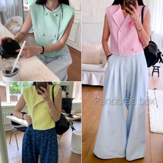 T128 พร้อมส่ง3สี เหลือง,เขียว,ชมพู เสื้อแขนกุดผ้าทอyellowuuu