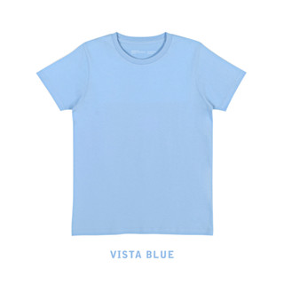 ถูกสุด!!! Superbirds เสื้อยืดสีพื้น คอกลม - สีฟ้าอ่อน Vista Blue *Cotton T-Shirt เสื้อเปล่า เสื้อยืดคอตตอน แขนสั้น*