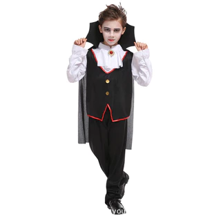 🔥พร้อมส่ง จากกทม🔥ชุดแวมไพร์เด็ก แวมไพร์ เดวิล ชุดผี ชุดฮาโลวีน คอสเพลย์ halloween Devil cosplay ghost