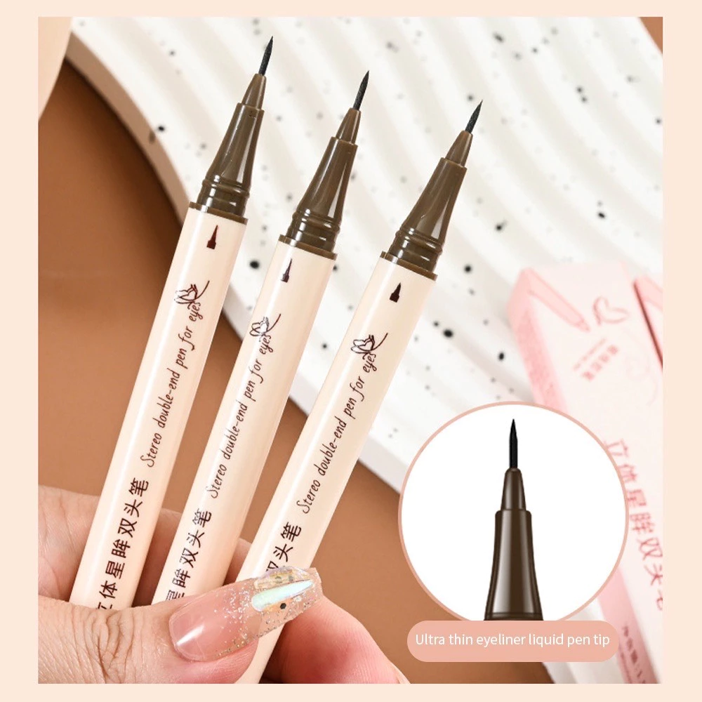 N363 Bobeni ปากกาอายไลเนอร์ 2 in 1 กรีดตา ดอลลี่อาย เนื้อดี ติดทนมาก กันน้ําได้อย่างดี