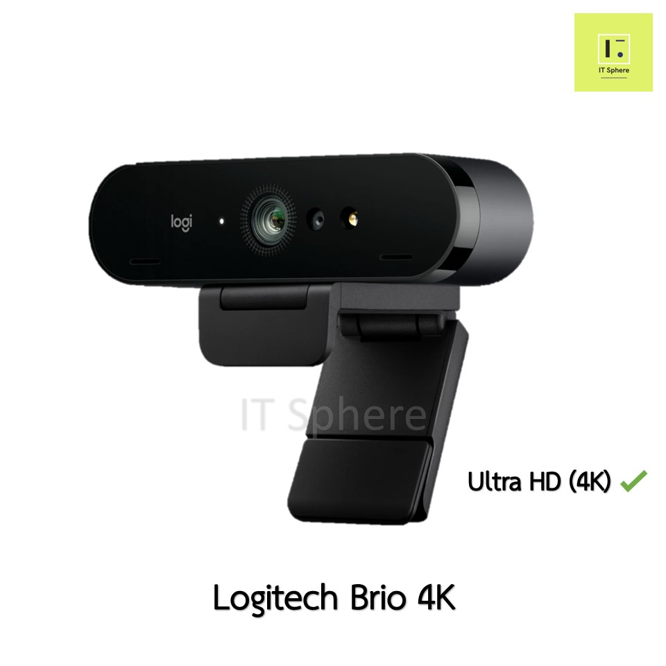 Webcam 4K Logitech Brio webcam กล้องเว็บแคม เว็บแคม 4K Ultra HD full HD 30 60 90 fps rightlight 3 HDR USB Type C