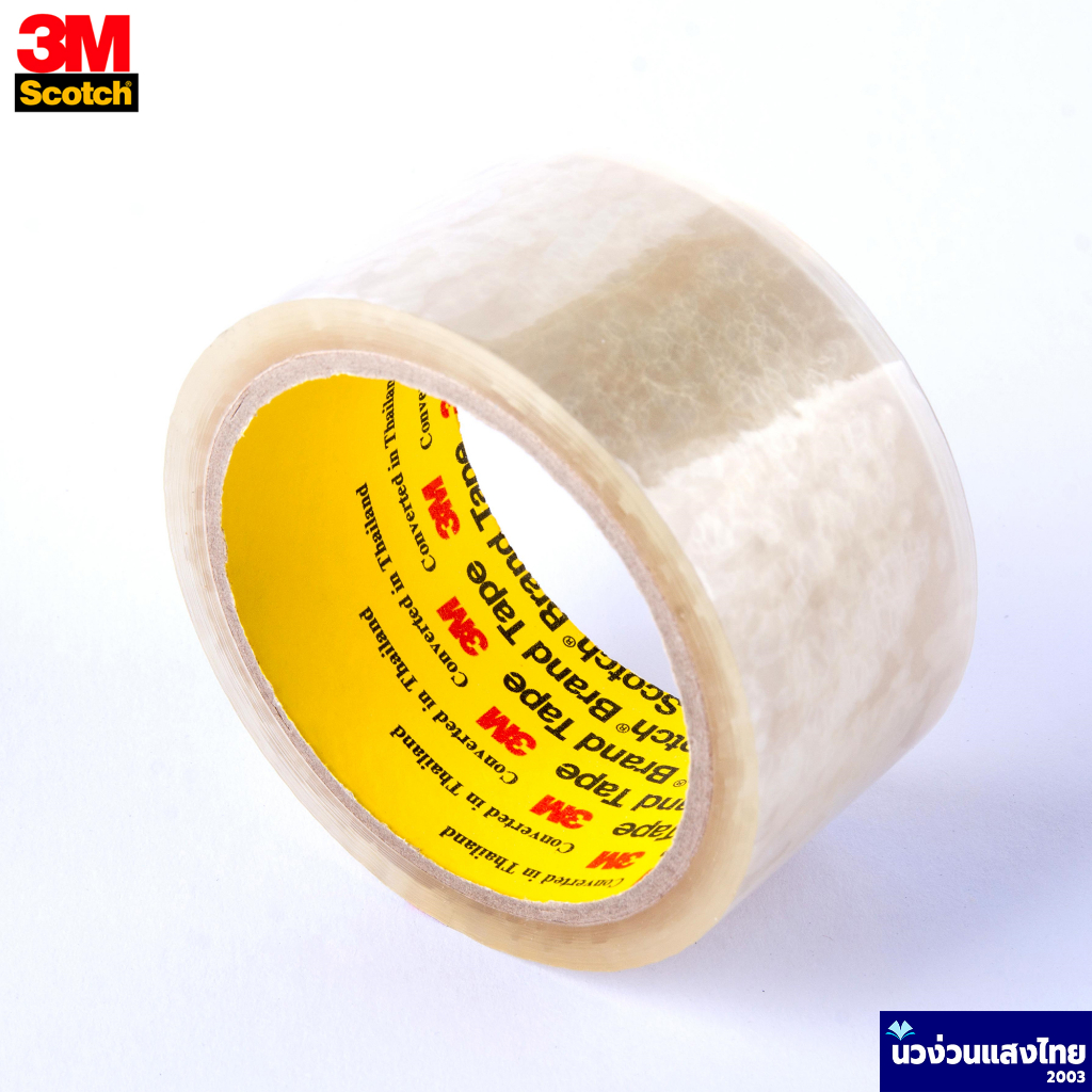 Scotch® 3M เทปติดกล่อง แพ็ค 12 ม้วน ปิดกล่อง เทป OPP รูปที่ 3