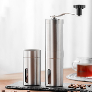 เครื่องบดเมล็ดกาแฟ แสตนเลส ที่บดกาแฟ มือหมุน เครื่องบดเมล็ดกาแฟมือหมุน Stainless Steel Hand Coffee Grinder pandashome