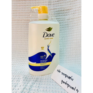 [ของแท้/พร้อมส่ง] Dove Intense repair โดฟ อินเทนซ์ รีแพร์ แชมพู สีน้ำเงิน 850 ml.สำหรับผมแห้งเสีย แก้ผมเสียตรงจุด (1ขวด)