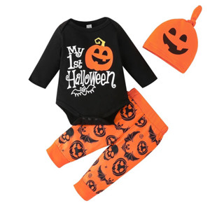 🇹🇭พร้อมส่งที่ไทยจ้า🇹🇭 ชุดบอดี้สูทฮาโลวีน Halloween Baby Romper Set