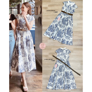 Lalisa999ราคาถูกที่สุด!! Athena (อธีน่า) 1-2889 Dress + เข็มขัด