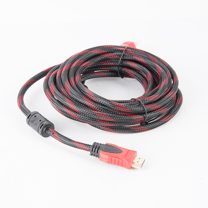 สาย TV HDMI 1.8 เมตร 3เมตร 5เมตร 10เมตร สายถักรุ่น HDMI 1.8M 3M 5M 10M 20M CABLE 3D FULL HD 1080P