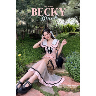 💎พร้อมส่ง💎BLT 💕 เดรส Becky Black : Dress