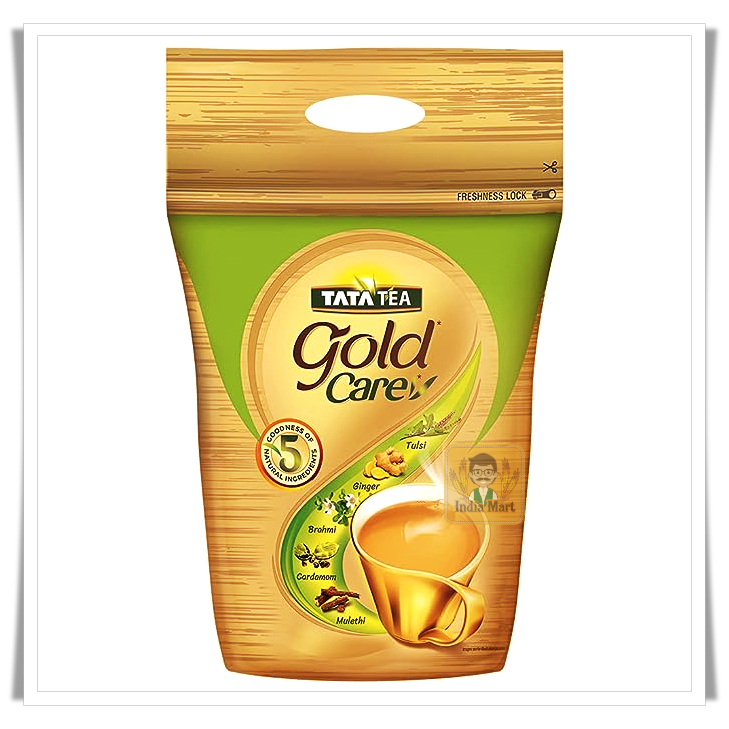 เมล็ดและใบชา โกลด์ แคร์ รส เครื่องเทศ​ ยี่ห้อ ทาทา (1 กิโลกรัม) -- Tata Tea Gold Care (1 Kilograms)