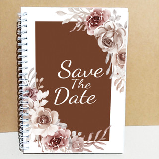 สมุดเซ็นอวยพรSavethedate เล่มเล็ก ขนาดA5(15x21)cmพร้อมส่ง