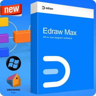 [P80] EdrawMax Version:12.0.7 (Ultimate Edition) สร้างผังงาน แผนภูมิองค์กร แผนภาพเครือข่าย