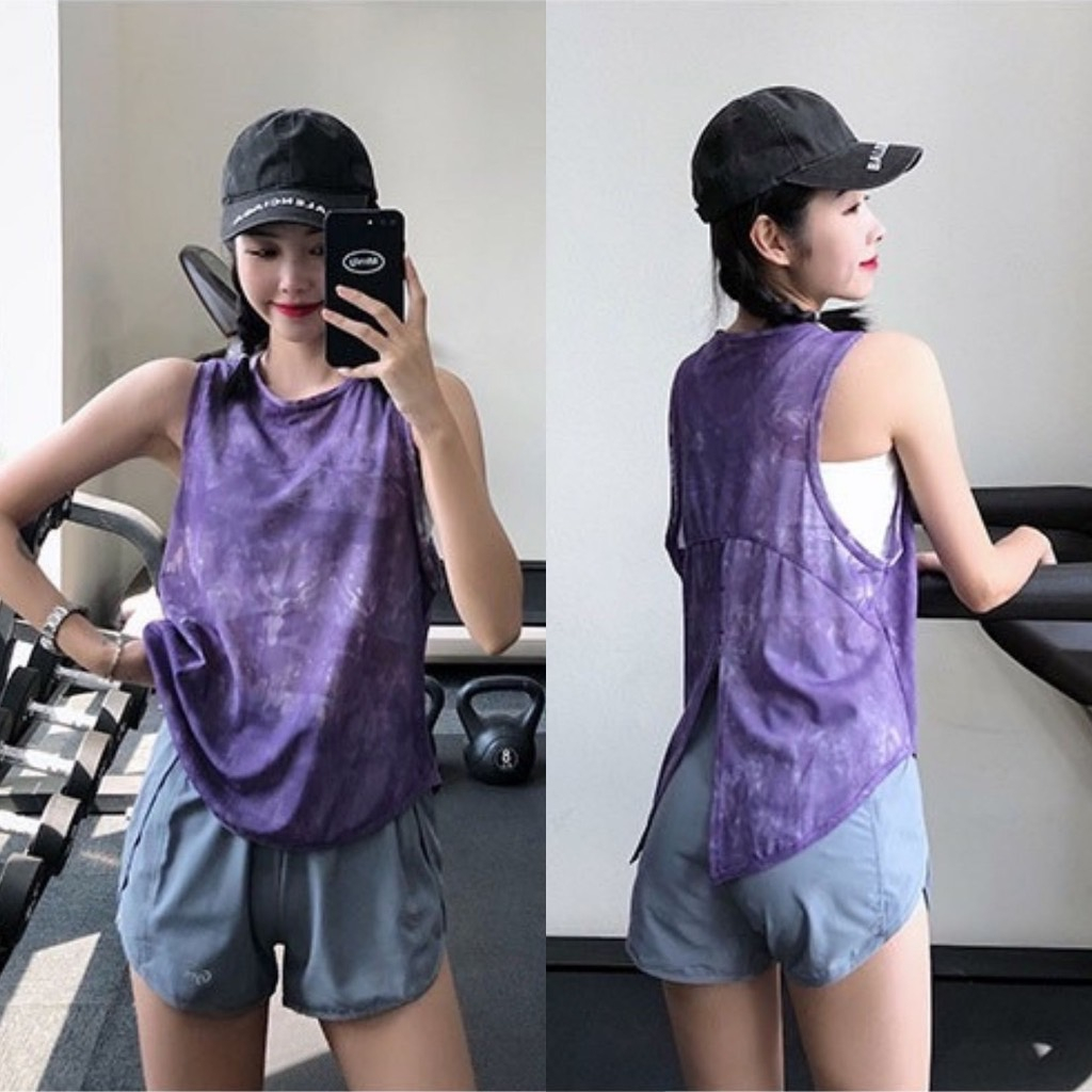 Braclothes#3021-1 เสื้อกล้ามคลุมสปอร์ตบรา ผ้าซีทรู ผูกหลังได้