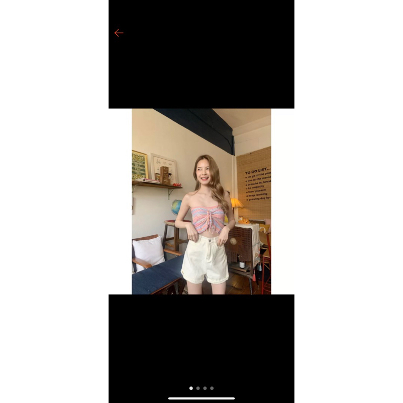 เสื้อไหมพรม เกาะอก/ผูกคอ ร้าน 3Pcs.basket