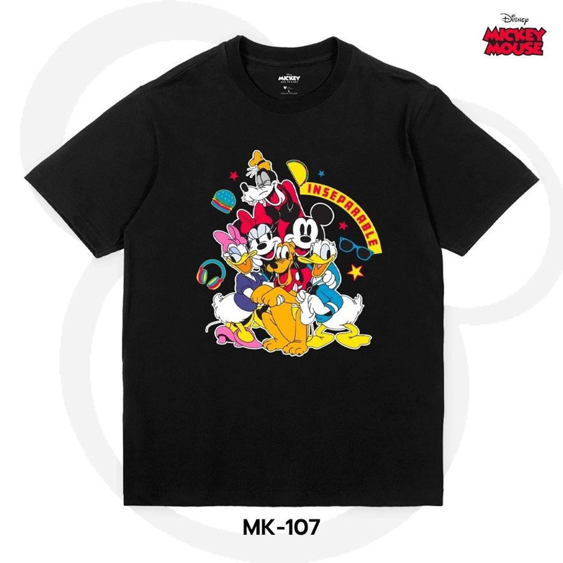 VTG STORE99 เสื้อยืดการ์ตูนมิกกี้เมาส์ลิขสิทธิ์แท้  T-Shirts (MK-107)