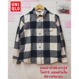 UNIQLO แจ็คเก็ตแขนยาว ลายสก็อต กันหนาว บุขนด้านใน ผ้านุ่ม ใส่สบาย มือสองสภาพใหม่ ขนาดไซส์ดูภาพแรกค่ะ งานจริงสวยค่ะ