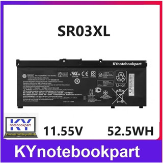 BATTERY ORIGINAL HP แบตเตอรี่ ของแท้ HP 15-cx0084tx 15-cb527tx, 15-cb035tx, 15-cb037tx / Gaming Pavilion 15  SR03XL