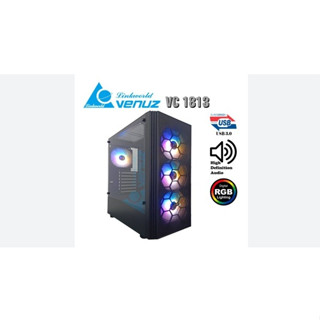 CASE VENUZ Micro ATX,ITX รุ่น VC1813 ข้างใส พัดลม 4 ตัว ประกัน 1ปี