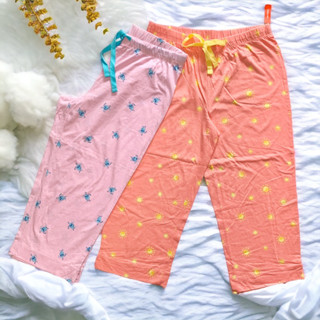 Joe Fresh กางเกงนอน เอวยางยืด เชือกผูกเอว ขา4ส่วน ผ้านุ่มสบาย
