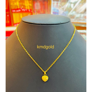 KMDGold สร้อยคอทอง 1สลึงจี้ในตัว ทองแท้ขายได้จำนำได้ พร้อมใบรับประกัน