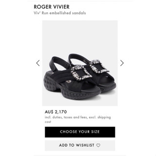 รองเท้ารัดส้น ROGER VIVIER Viv Run embellished sandals Hi-End สินค้าพร้อมกล่องอุปกรณ์ครบเซตตามภาพ