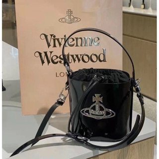 พร้อมส่งจาก กทม 🇹🇭🪐 กระเป๋าสะพายข้าง Vivienne Westwood ทรงถัง น่ารัก งานจริงสวยเก๋มากก🪐💫